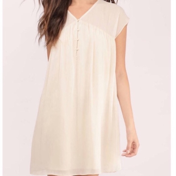 Tobi Dresses & Skirts - Tobi Ivory Cream Babydoll Mini Shift Dress Size S